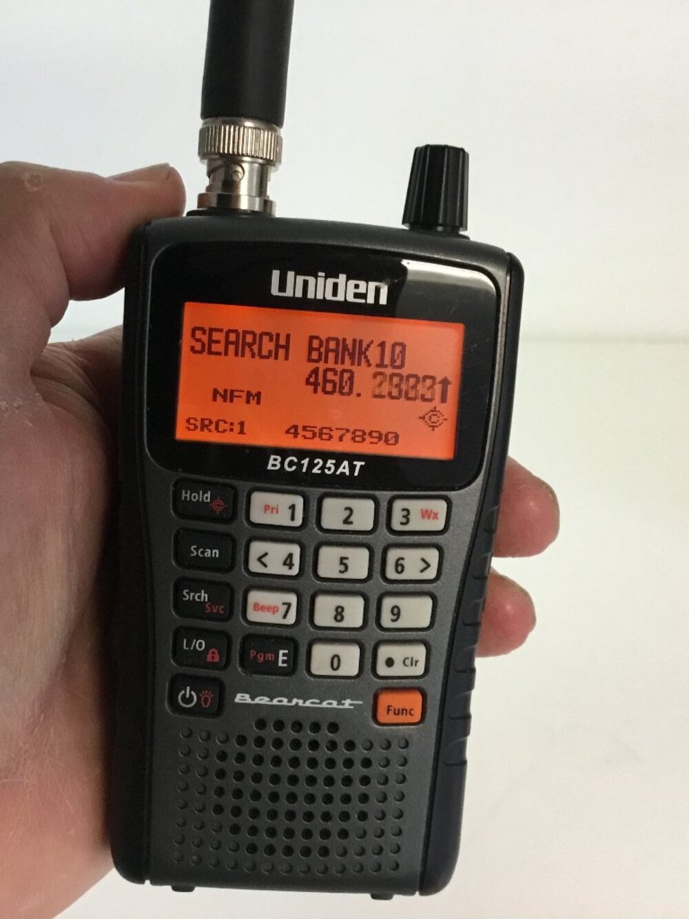Uniden Bearcat BC125AT 500-Channel Handheld Analog Scanner w/ Antenna Works VID